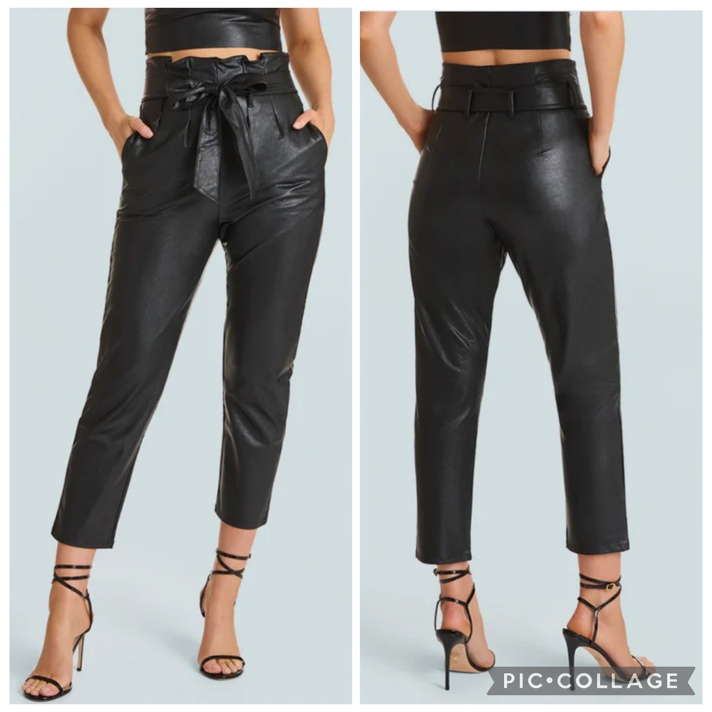 Commando Faux Leather‎ Paperbag Pants Black M